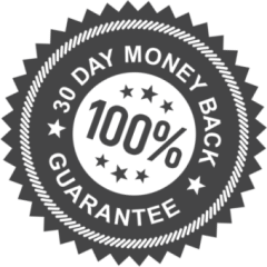 30 Day money back guarantee badge