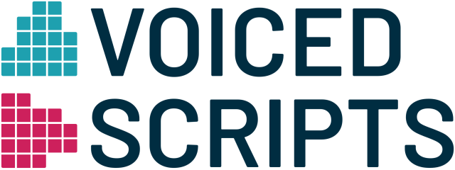 VoicedScripts.com logo